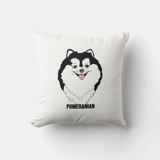Pomeranian T-Shirt クッション (正面)