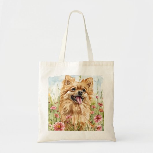 Pomeranian Tote Bag – Dog Lover Gift トートバッグ (正面)