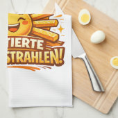 Pommes sind frittierte Sonnenstrahlen -  キッチンタオル (四つ折り)