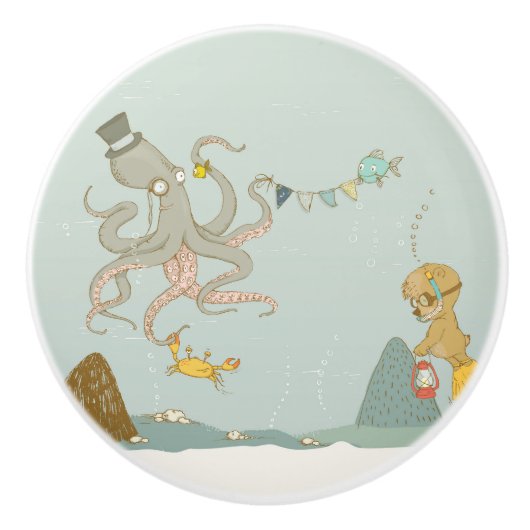 Pomo de cerámica de la colección Magical Nursery セラミックノブ (正面)