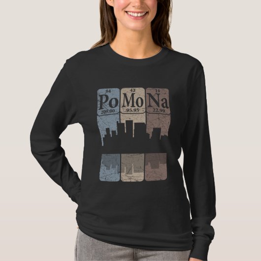 Pomona California Periodic Table Elements Pomona S Tシャツ (正面)