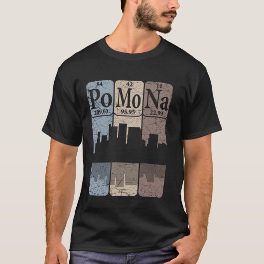 Pomona California Periodic Table Elements Pomona S Tシャツ (正面)