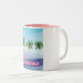 Pomona, California USA旅行ポスター ツートーンマグカップ (正面右)