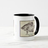 "Pomoxis"の白黒マグ マグカップ (正面右)