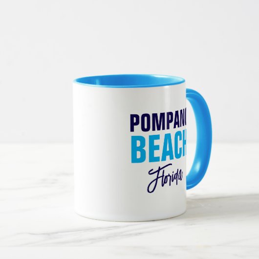 Pompano Beach Florida Coffee Mug マグカップ (正面右)