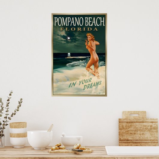 Pompano Beach FLORIDA Original Marilyn Monroe ポスター (キッチン)