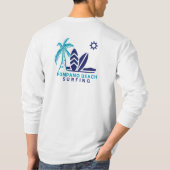 Pompano Beach Florida Surfing T-Shirt Tシャツ (裏面)