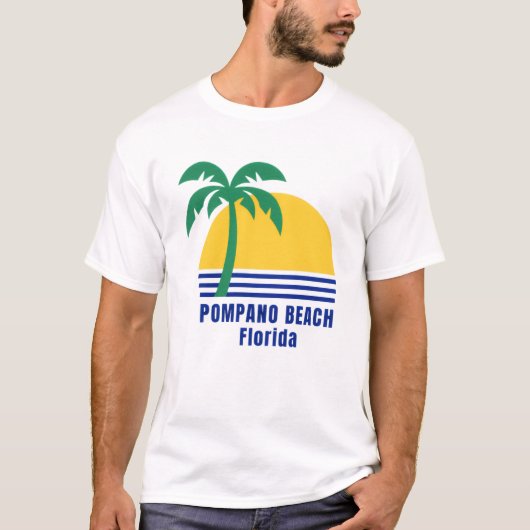 Pompano Beach Florida T-Shirt Tシャツ (正面)