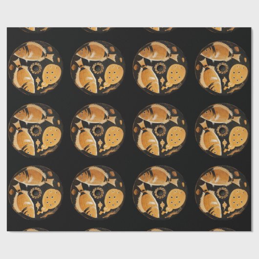 POMPEIIコレクション/魚，海 – 海の生活シーン ラッピングペーパー (フラット)