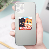 PomPomParadiseステッカーjerbear eavee シール (スマートフォン)