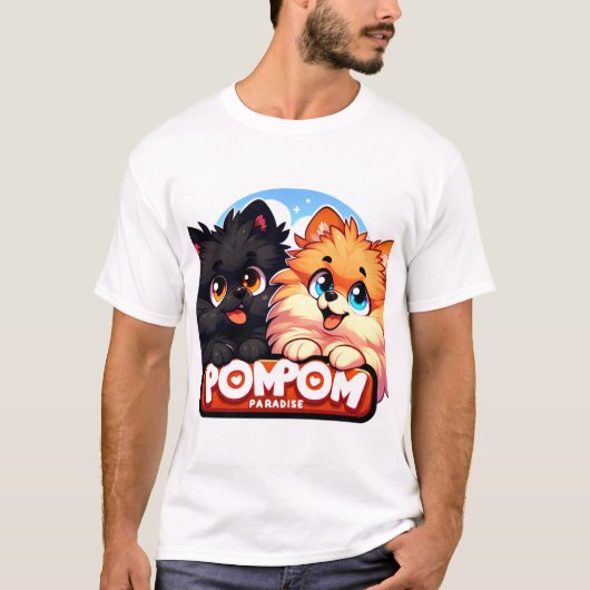 PomPomParadise Tシャツのジャベアとエイヴェ Tシャツ (正面)