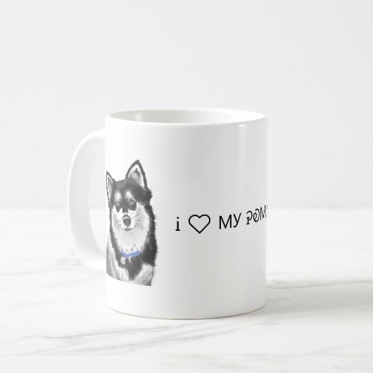Pomskyのマグ コーヒーマグカップ (正面左)