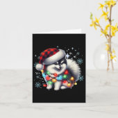 Pomsky Christmas Gifts For Pomsky Lovers Uni-adult カード (黄色い花)