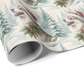 Pomsky Christmas Wrapping Paper ラッピングペーパー (ロールコーナー)
