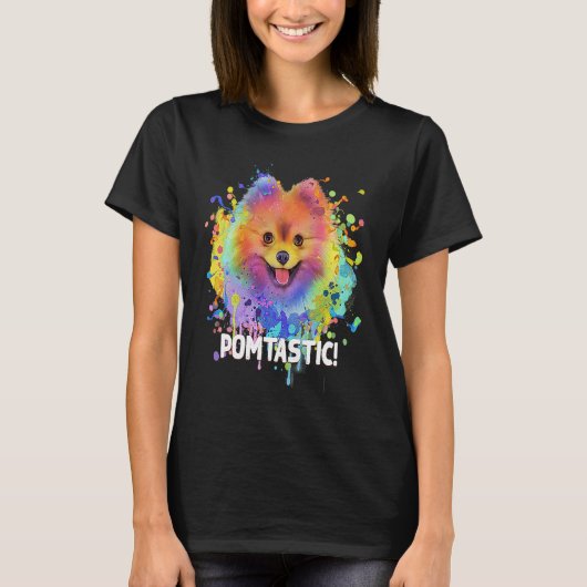 Pomtastic  Pomeranian Humor Pom Pom Animal Pun  1 Tシャツ (正面)