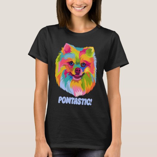 Pomtastic  Pomeranian Humor Pom Pom Animal Pun Tシャツ (正面)