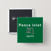 Ponceの入口A1A 缶バッジ (正面&裏面)