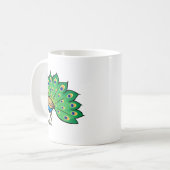Ponceの孔雀 コーヒーマグカップ (正面左)