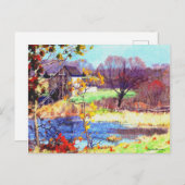 Pond at Old Lyme, Connecticut ポストカード (正面/裏面)