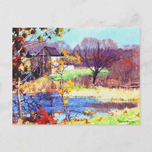 Pond at Old Lyme, Connecticut ポストカード (正面)