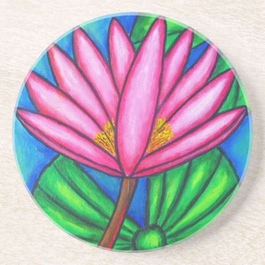 Pond Gem Coaster #3 by Lisa Lorenz コースター (正面)