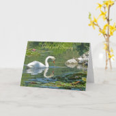 POND/GRACEおよびBEAUTY/BIRTHDAY Cに反映される白鳥 カード (黄色い花)