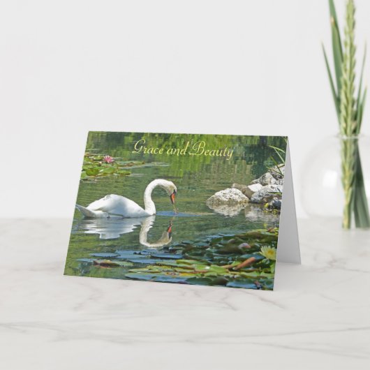 POND/GRACEおよびBEAUTY/BIRTHDAY Cに反映される白鳥 カード (正面)