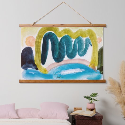 Pond in Sunlight (1935)アーサー・ドーブ 吊り下げ型タペストリー (寝室)