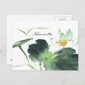 POND LOTUS PEACE lブ中国のラシ絵画の芸術 ポストカード (正面/裏面)