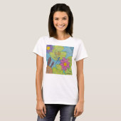 Pond Scene (白) - レディースTシャツ Tシャツ (正面フル)