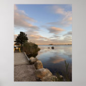 Pond Waterscape Sunset Photo Poster ポスター (正面)