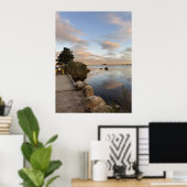 Pond Waterscape Sunset Photo Poster ポスター (ホームオフィス)