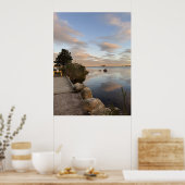 Pond Waterscape Sunset Photo Poster ポスター (キッチン)