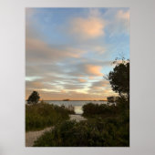 Pond Waterscape Sunset Photo Poster ポスター (正面)