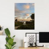 Pond Waterscape Sunset Photo Poster ポスター (ホームオフィス)