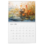 Pond Whispers – 2026 Watercolor Wildlife Calendar カレンダー (3月 2026)