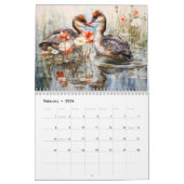 Pond Whispers – 2026 Watercolor Wildlife Calendar カレンダー (2月 2026)
