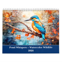 Pond Whispers – 2026 Watercolor Wildlife Calendar