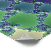 Pondering – フラクタル ポスター (角)