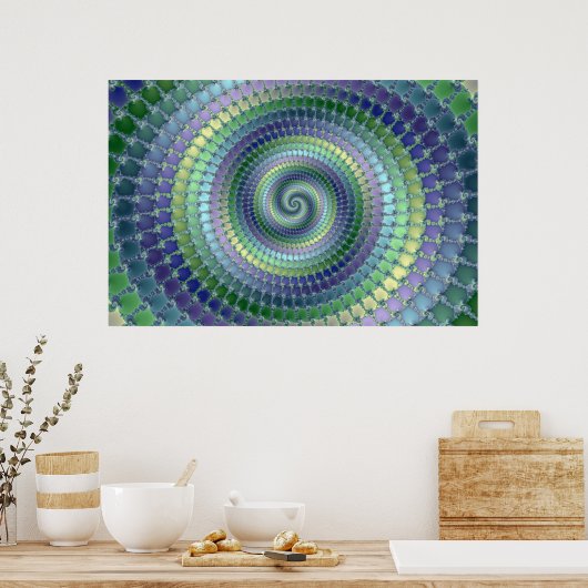 Pondering – フラクタル ポスター (キッチン)