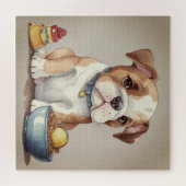 Pondering little Bulldog ジグソーパズル (横)