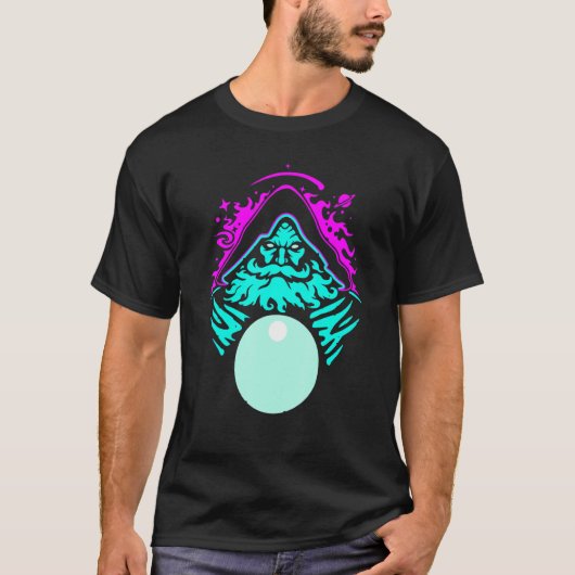 Pondering My Orb Wizard Ponders Magicalファンタジー社 Tシャツ (正面)