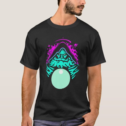 Pondering My Orb Wizard Ponders Magical Fantasy Co Tシャツ (正面)