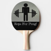 Pongの重量挙げのバーベルのスポーツのかいのためのReps 卓球ラケット (裏面)