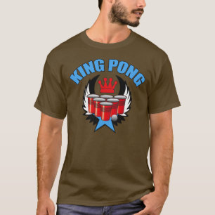 Pong 2王-ビールPong Tシャツ