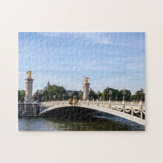 Pont Alexandre III on Seine River – パリ，フランス ジグソーパズル (横)