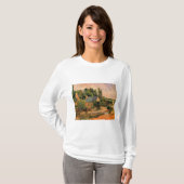 Pont-Avenの芸術のポール・ゴーギャンの絵画のWasherwomen Tシャツ (正面フル)
