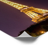 Pont de Bir-Hakeim at night – パリ，フランス ポスター (角)