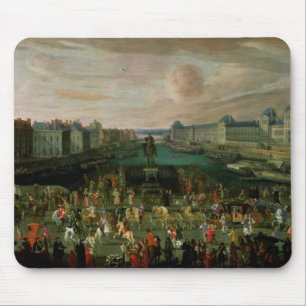 Pont Neufおよび館du Louvreの眺め マウスパッド