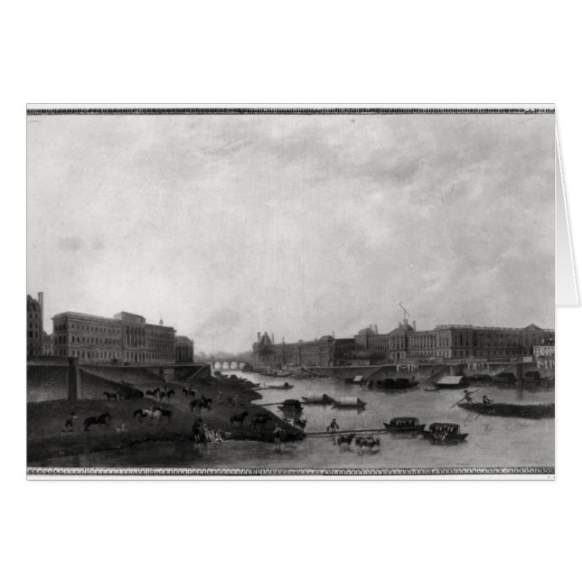 Pont-Neufからのパリ、c.1800の眺め (正面横)